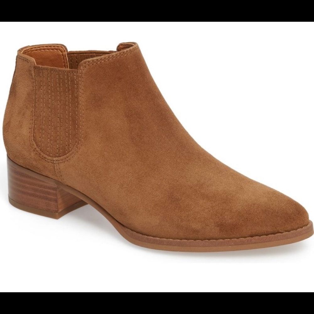 Franco Sarto Seville Bootie Brown Suede
